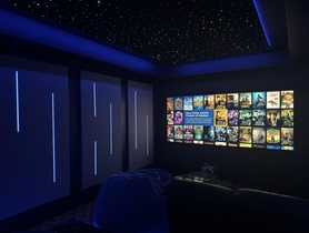 Full 9.4.2 Surround System with Acoustic Innovation Panels, Star Ceiling and LED lighting