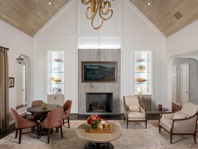 This Great Room Features a 7.2 invisible Audio System, fully tunable architectural fixtures and Savant Control