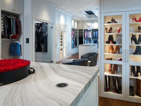 Lucifer Showroom Lighting; Prolux LED Tape Lighting; Savant Automation; Sonance music systems