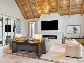 Includes James small aperture speakers with a subwoofer in the ceiling all controlled by Josh AI.