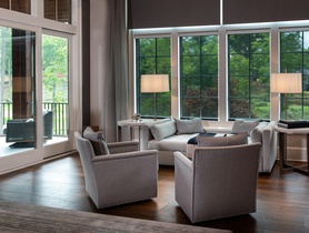 Easy Living Design; Screen Innovations Motorized Shades; Vantage Lighting Controls; Savant Automation