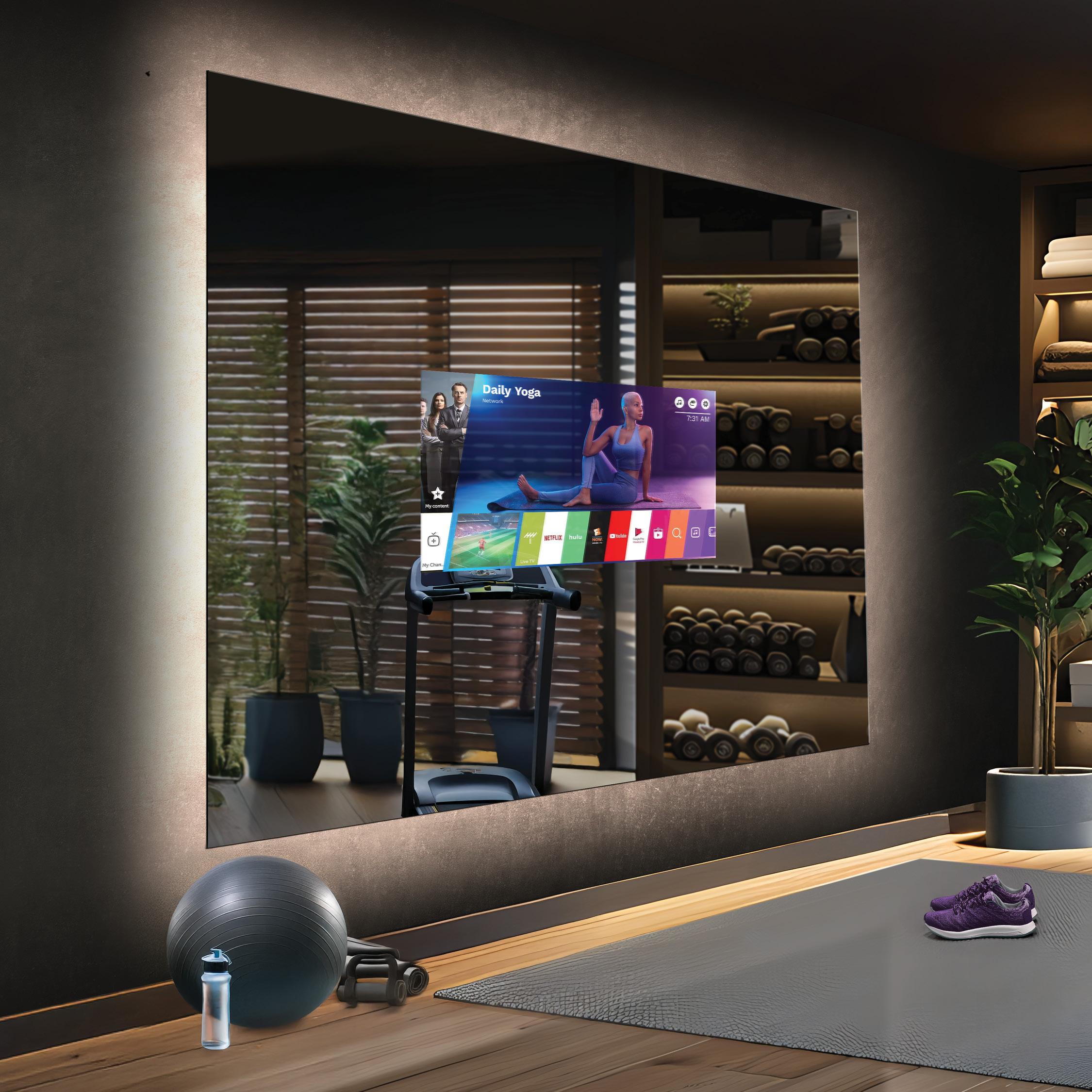 Séura Lighted TV Mirror Wall