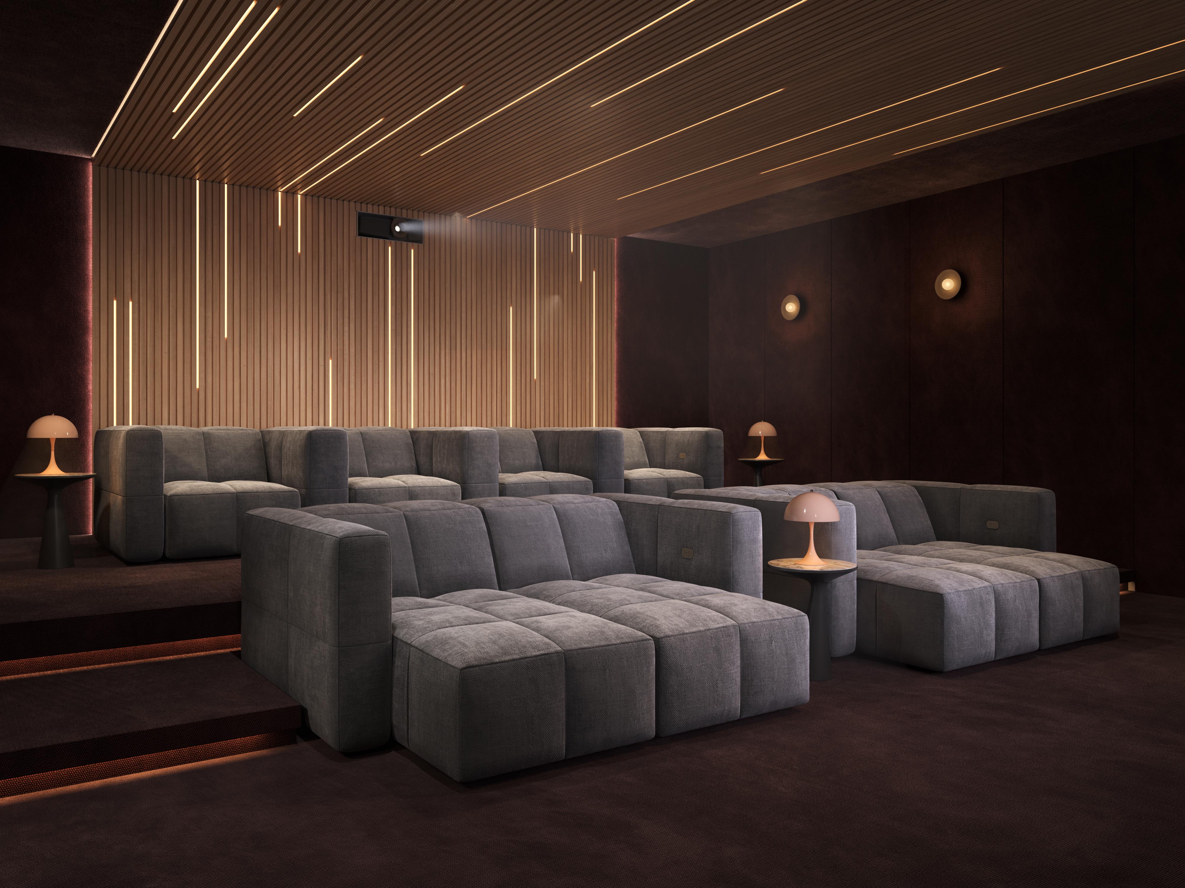 CINEAK luxury seating MONDRIAN blends deconstructed elegance with lush, contemporary style for a casually refined, comfortable feel.