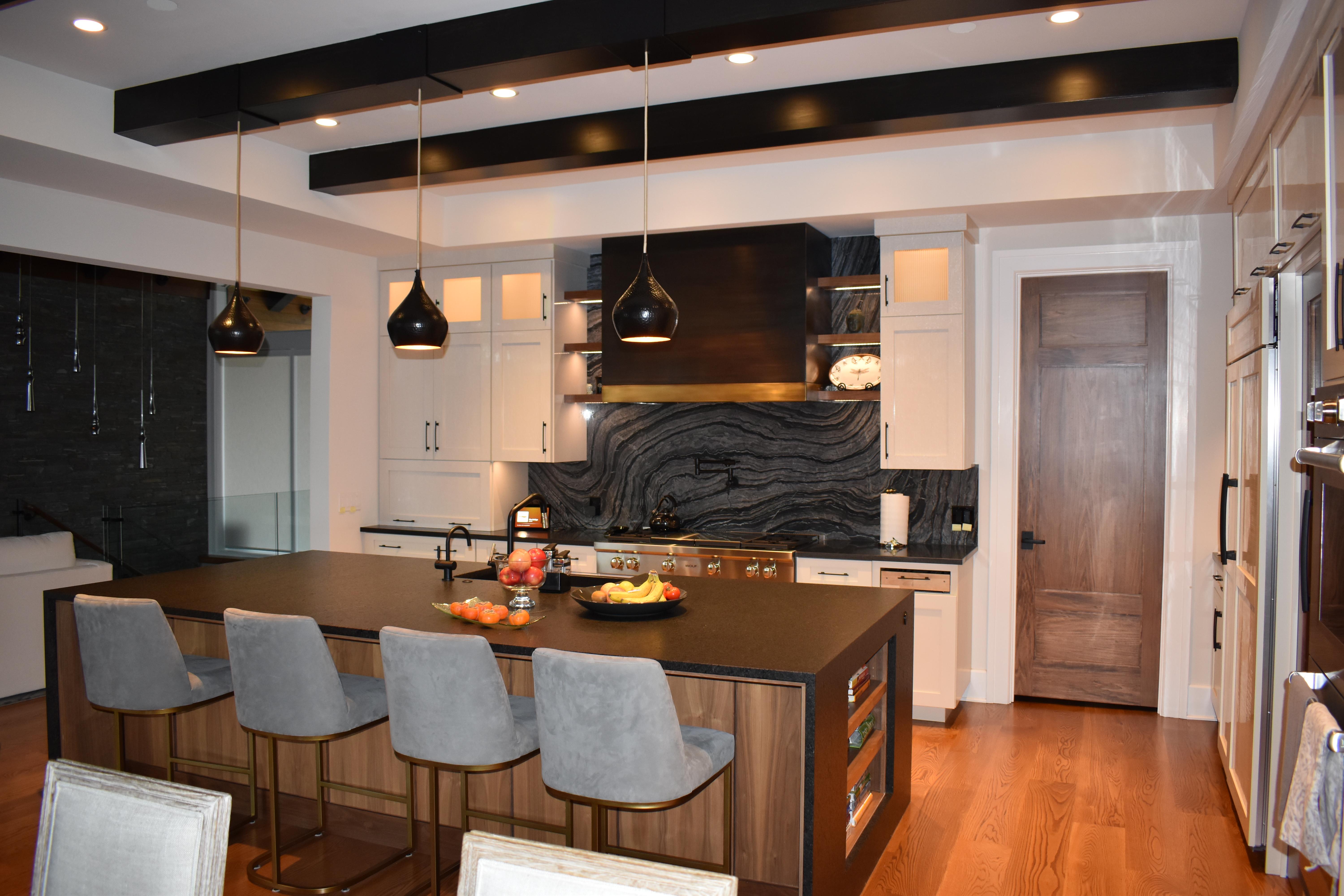 SB Comm Inc Lighting control with Lutron, linear lighting throughout all cabinet spaces, audio system with sonance.