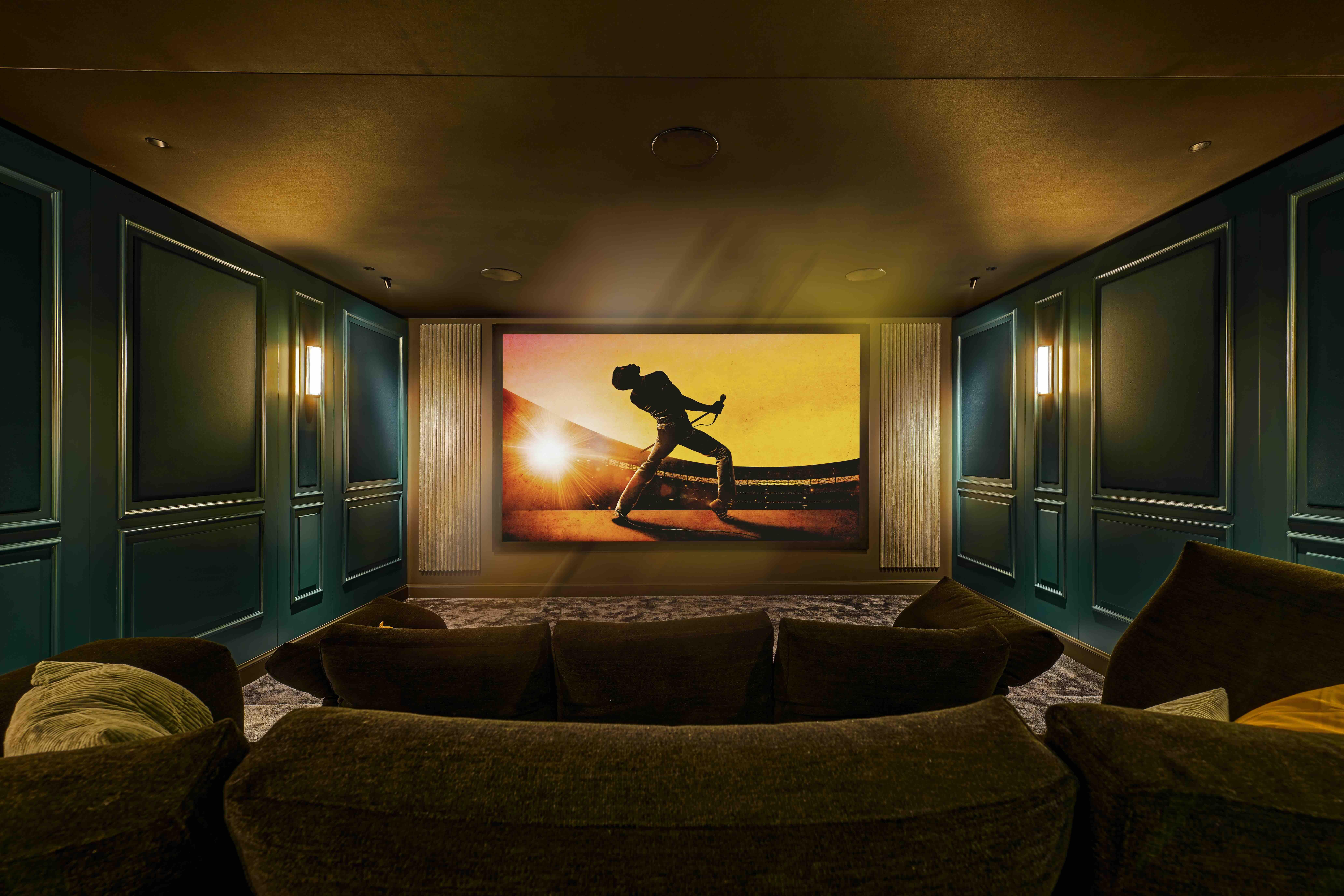 Trinnov Audio Trinnov Altitude32 and Amplitude16, Krix loudspeakers with Trinnov WaveForming. Eluxo Luxury Cinema showroom.