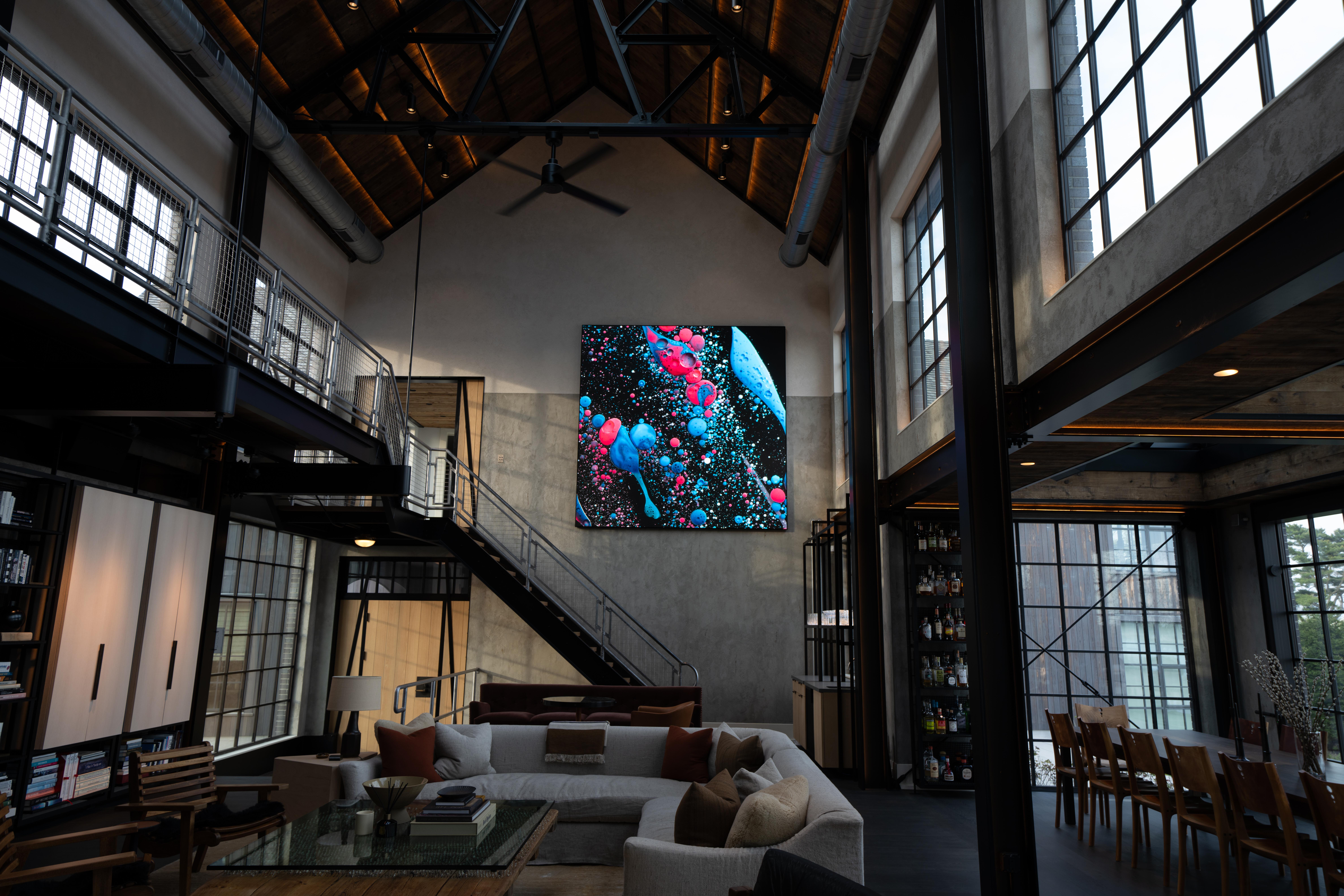 Ventana Ventana® XR08 microLED tiles configured in a square design.